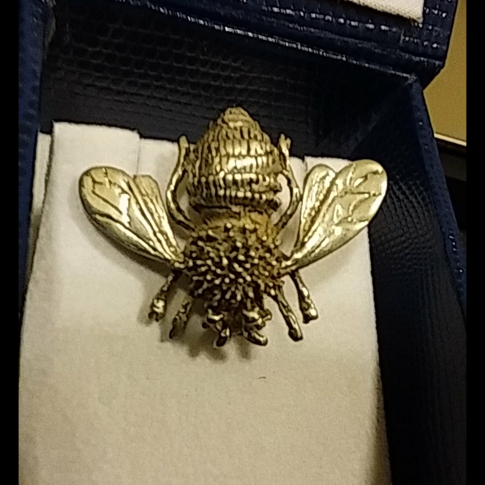 925 Sterling Silver Bee Pin